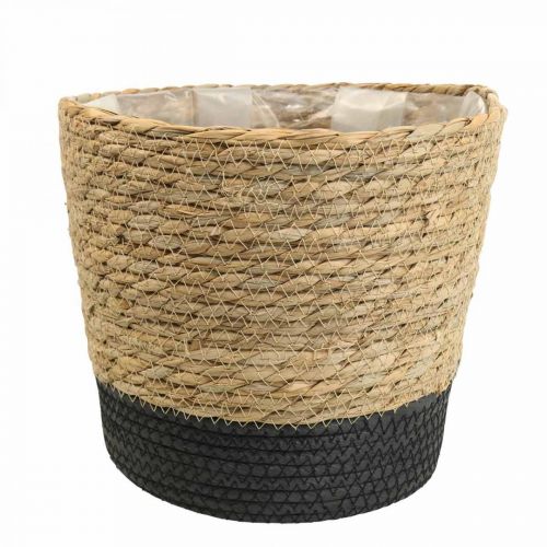 Floristik24 Kosz na rośliny donica z trawy morskiej deco natura Ø23cm W20cm