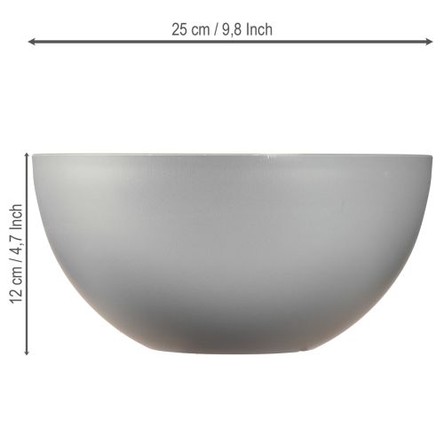 Produkt Doniczka plastikowa, misa na kwiaty, szara, Ø25cm, wys. 12cm