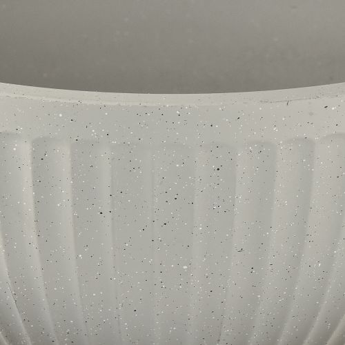 Produkt Doniczka plastikowa szara plamka z rowkami Ø30cm