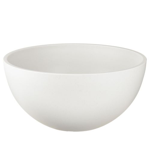 Doniczka plastikowa okrągła miska biała Ø25cm wys.12cm