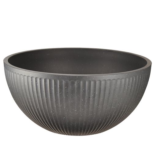 Doniczka plastikowa antracytowa Ø40cm wys. 18,5cm