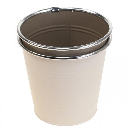 Floristik24 Sadzarka doniczka metalowa doniczka Ø13,5cm wys.12,5cm 2szt