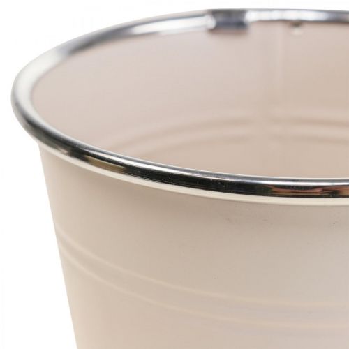 Floristik24 Sadzarka doniczka metalowa doniczka Ø13,5cm wys.12,5cm 2szt