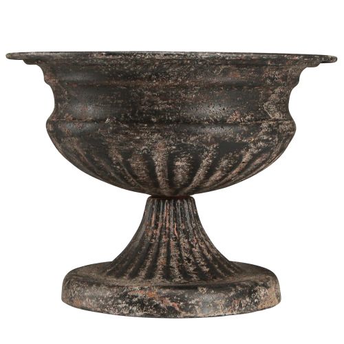 Produkt Kielich do filiżanek na rośliny Wygląd antyczny Czarny Brązowy Ø20cm W15cm