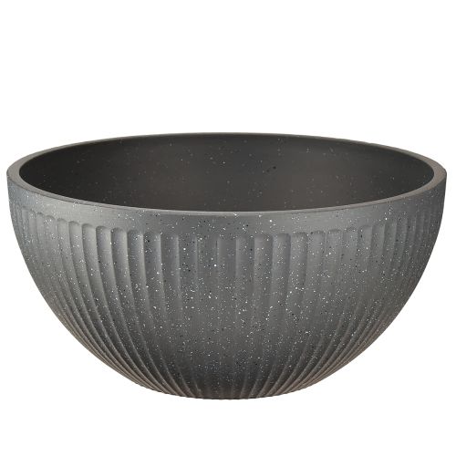 Doniczka plastikowa antracytowa Ø35cm wys.16,5cm