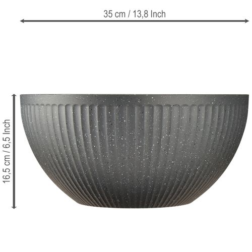 Produkt Doniczka plastikowa antracytowa Ø35cm wys.16,5cm
