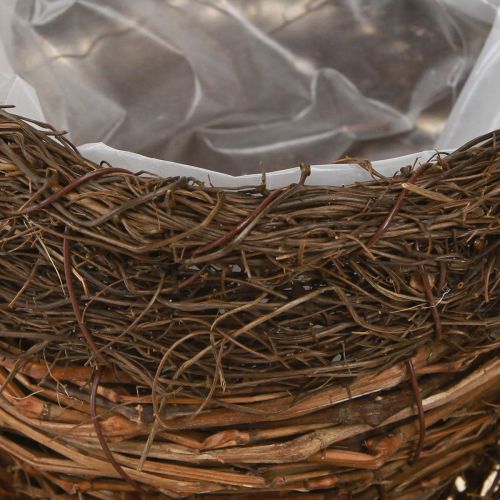 Produkt Miska na rośliny kubek ze słomy winorośli naturalny brązowy Ø20cm 2szt