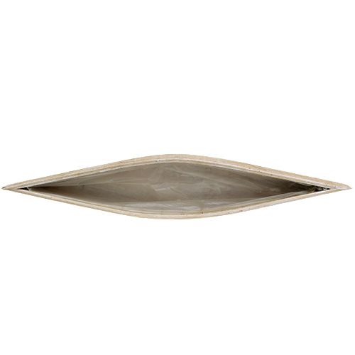 Floristik24 Wooden Planter Bowl White 79cm x 14cm x 7,5cm