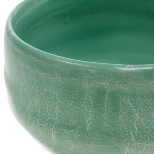 Floristik24 Miska roślinna z wzorem kosza, dekoracja ceramiczna, okrągła miska do układania Ø16cm W7,5cm