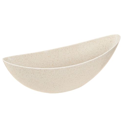 Produkt Statek na rośliny plastikowa miska na rośliny beżowa 28×9×9cm 3szt
