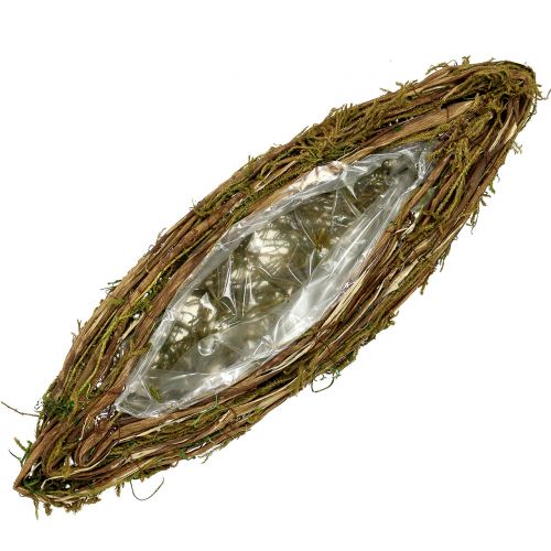 Floristik24 Łódka na roślinę na grób 57cm x 19cm 1 szt