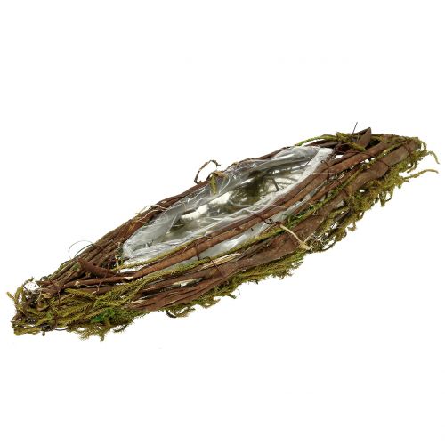 Floristik24 Łódeczka na roślinę owalna 41cm x 12,5cm 1 szt