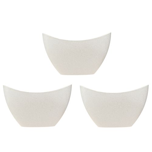 Produkt Plastikowa miska łódka na rośliny beżowa 24×10×15cm 3szt