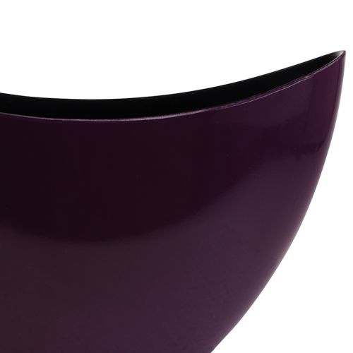 Produkt Ozdobna miska w kształcie łódki na rośliny fioletowa 20×9cm W12cm