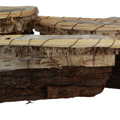 Produkt Drewniane łódeczki na rośliny, 3 kolorowe, 33,5/40/48 cm, zestaw 3 szt