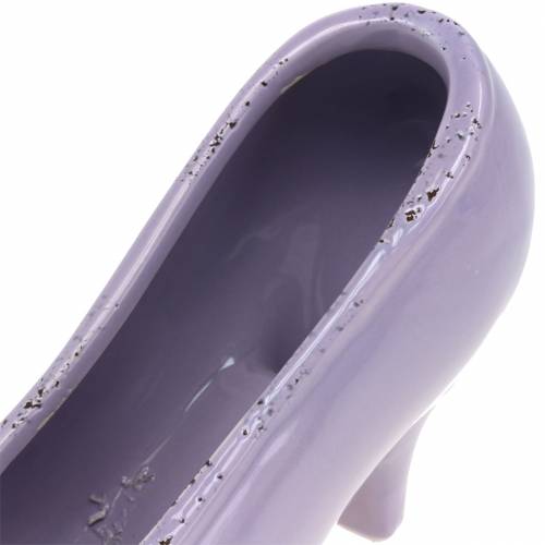 Floristik24 Planter Ladies Shoe Ceramic Lilac 20×6cm H12cm