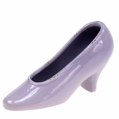 Floristik24 Planter Ladies Shoe Ceramic Lilac 20×6cm H12cm