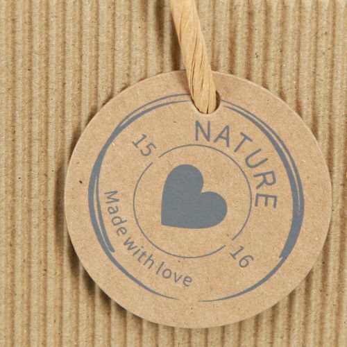 Produkt Worki na rośliny papierowe naturalne prążkowane 24x12x12cm 8 szt