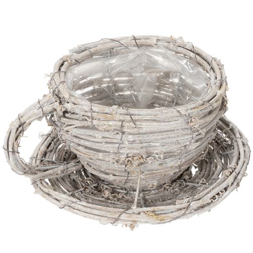 Produkt Filiżanka z naturalnego materiału o rustykalnym uroku do ekskluzywnej dekoracji wnętrz 13 cm