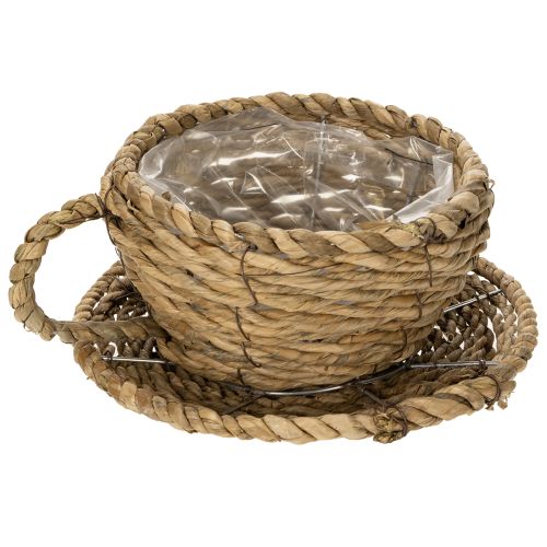 Produkt Koszyk na filiżanki do herbaty, naturalny element wystroju domu i urokliwy nastrój, 15 cm