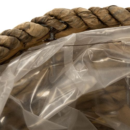 Produkt Filiżanka z podstawką, mały koszyczek słomiany, Ø17cm, wys. 13cm