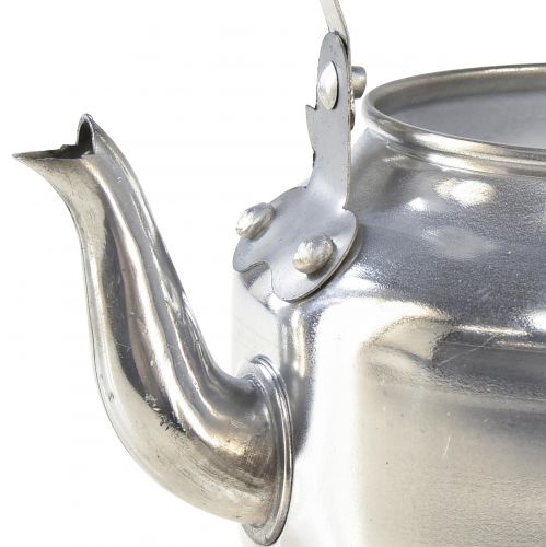 Produkt Doniczka metalowa dekoracyjna dzbanek na wodę srebrna vintage Ø15cm
