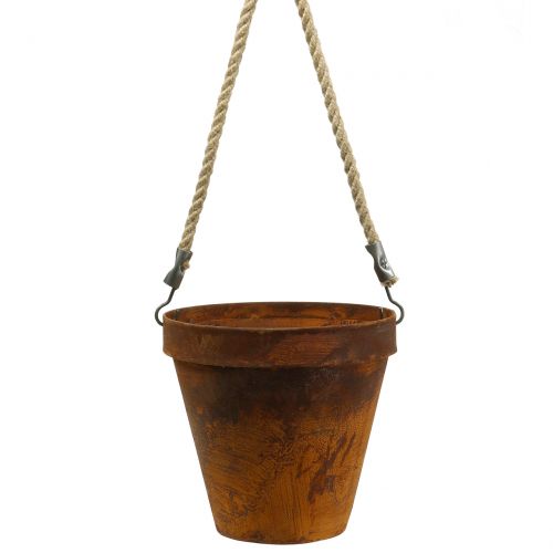 Floristik24 Doniczka do zawieszenia na rdzę Ø20cm H19cm