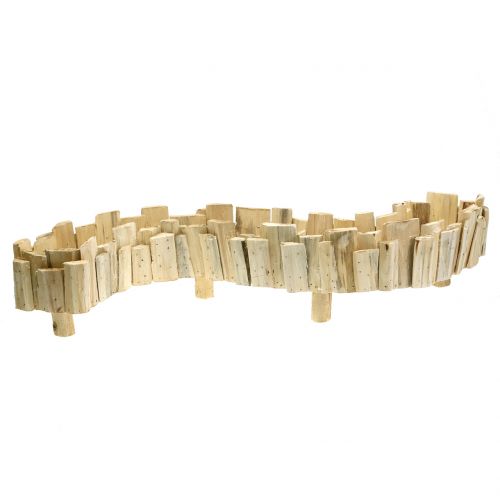 Floristik24 Planter Wave Wood Natural L76cm