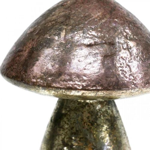 Floristik24 Dekoracyjne grzyby różowe jesienne dekoracje szklane Ø9cm W13,5cm 2szt