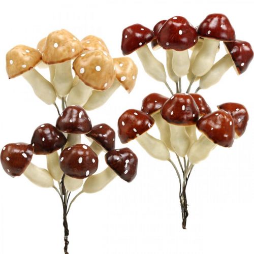 Floristik24 Grzyby różne 3cm x 5cm na drucie 48 szt