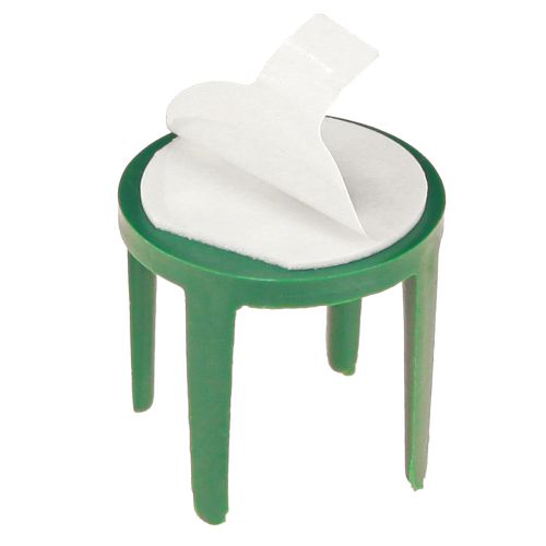 Produkt Uchwyt na szpilki z podkładką samoprzylepną, gąbka florystyczna, zielony Ø3cm, 50 szt.