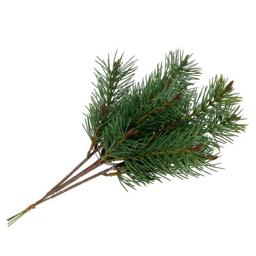 Floristik24 Sztuczna gałązka sosnowa zielona 33cm 4szt.