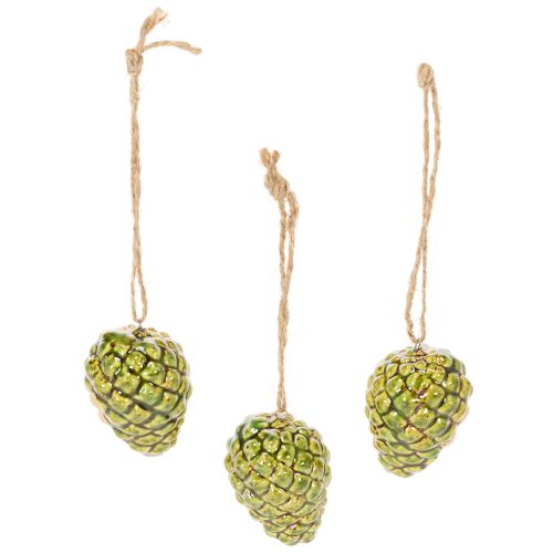 Szyszkowe zawieszki jako jesienna ozdoba do zawieszenia, 5cm, 3 sztuki