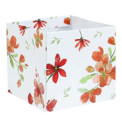 Floristik24 Torba papierowa 12cm x 12cm z wzorem 8szt.