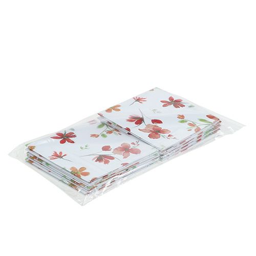 Floristik24 Torba papierowa 12cm x 12cm z wzorem 8szt.