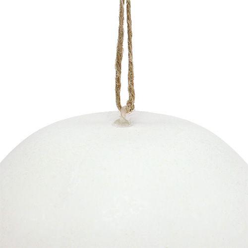 Floristik24 Plastikowe jajko maxi 20cm białe do zawieszenia 3szt