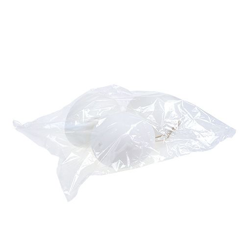 Floristik24 Plastikowe jajko maxi 20cm białe do zawieszenia 3szt