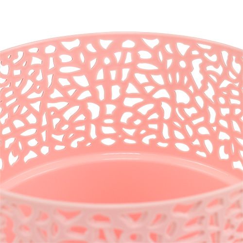 Floristik24 Plastikowa donica różowa Ø14,5cm W15,5cm 1 szt