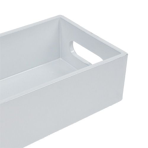 Floristik24 Miska plastikowa biała 42cm x 10,5cm