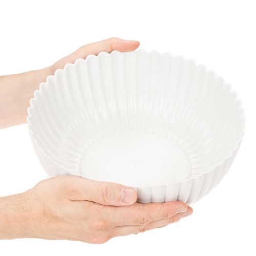 Miska dekoracyjna żebrowana, duża, 25cm | Floristik24.pl