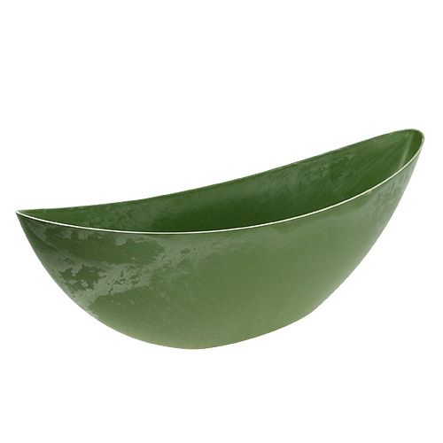Floristik24 Plastikowa łódka zielona 55,5 cm x 14,5 cm W17,5 cm 1 sztuka