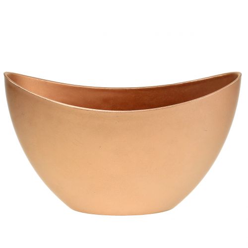 Floristik24 Miska dekoracyjna miedziana 20cm x 9cm wys. 12cm 1 szt