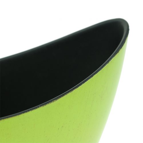 Floristik24 Misa dekoracyjna Planter Green 20cm x 9cm H11,5cm