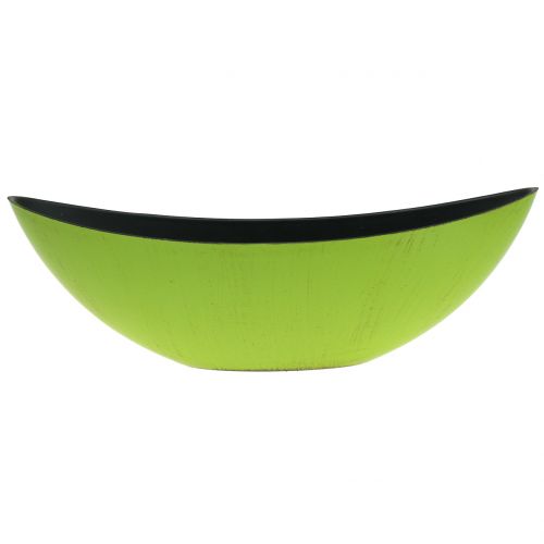 Floristik24 Deco Bowl Miska na rośliny Zielona Czarna 34 cm x 11 cm W11 cm