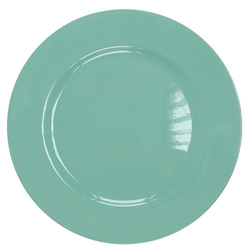 Floristik24 Talerz plastikowy Ø33cm turkusowy