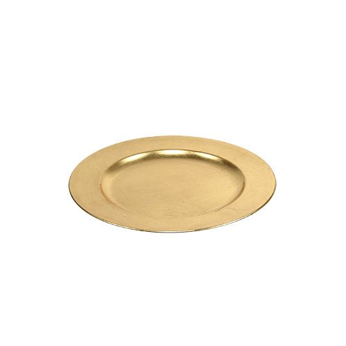 Produkt Talerz plastikowy złoty Ø17cm 10szt