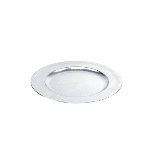 Talerze plastikowe srebrne Ø17cm 10szt