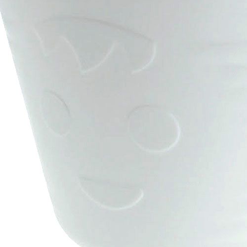 Floristik24 Doniczki plastikowe z uchwytami 12szt 14cmx12cm Białe