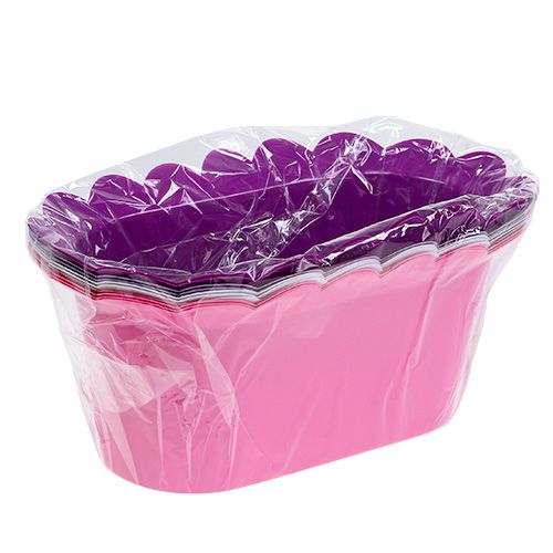 Floristik24 Doniczka plastikowa owalna dupa. 21 cm x 11 cm x 9,5 cm 10 sztuk