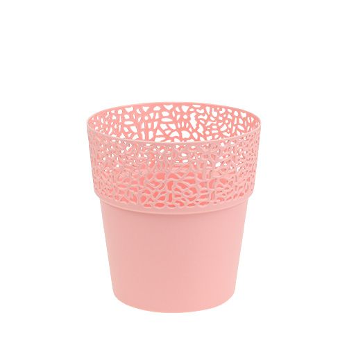 Floristik24 Doniczka plastikowa różowa Ø11,5cm W12,5cm 1 szt